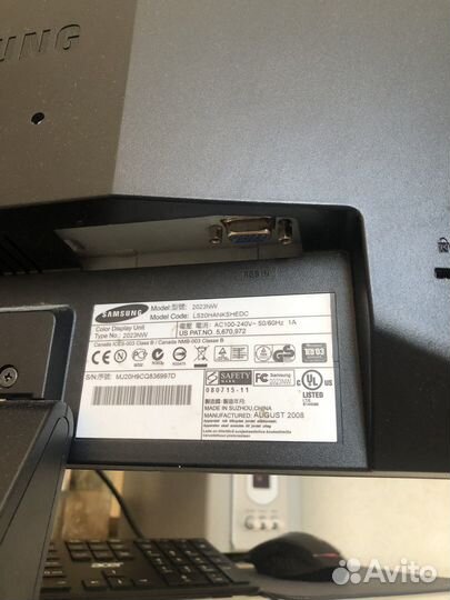 Монитор Samsung syncmaster 2023nw