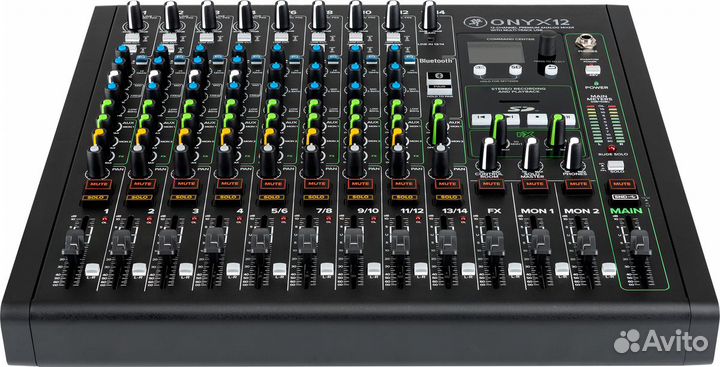 Mackie onyx12 12-канальный микшер с поканальной