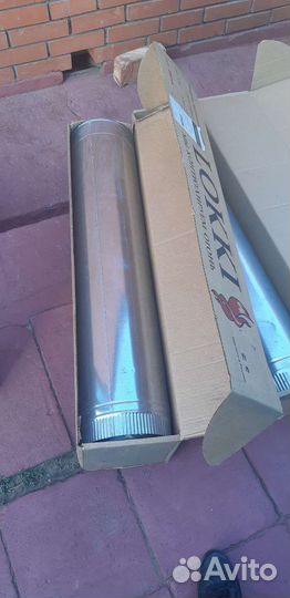 Сэндвич труба 1 метр для дымохода из нержавейки