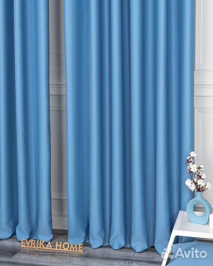 Блэкаут шторы Марсель Лазурный