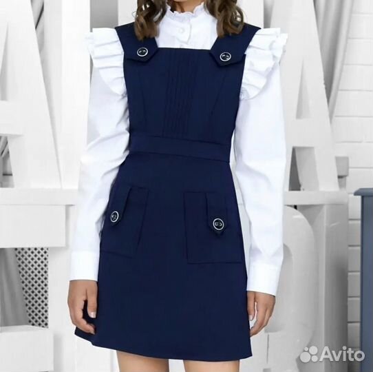 Школьная форма для девочки 134 140 синяя