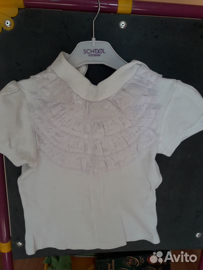 Блузка белая школьная