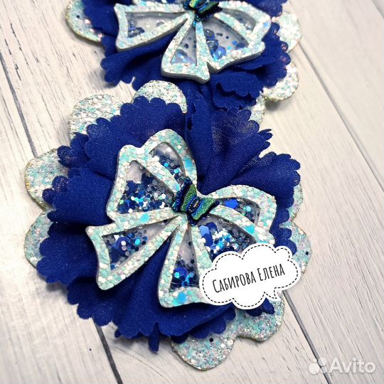 Резинка для волос/ бантик школьный