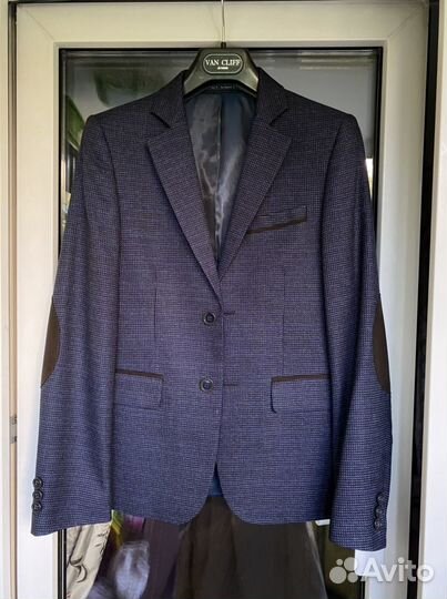 Van Cliff стильный пиджак с заплатками 152-158