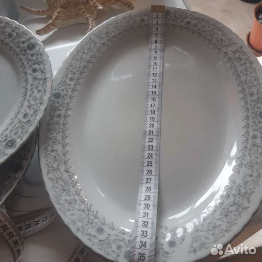 Блюдо 4шт СССР /25и35см диам./ фарфор кнр; за всё