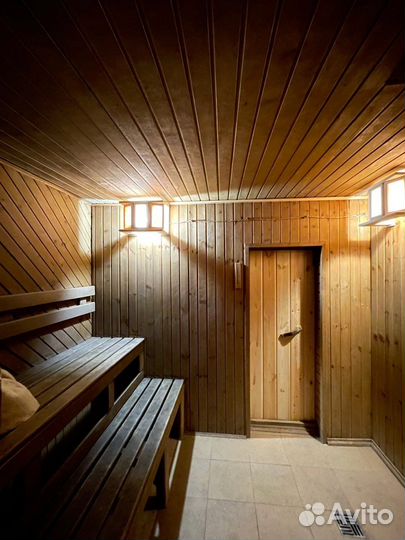 Русская баня на дровах с кедровым чаном