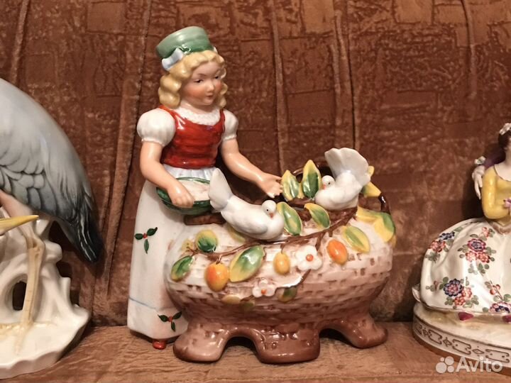 Девочка с голубями