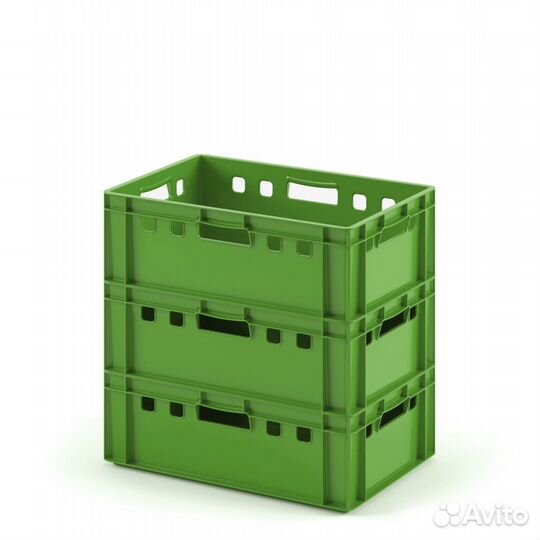 Пластиковый ящик Е2 600 x 400 x 200 мм цветной