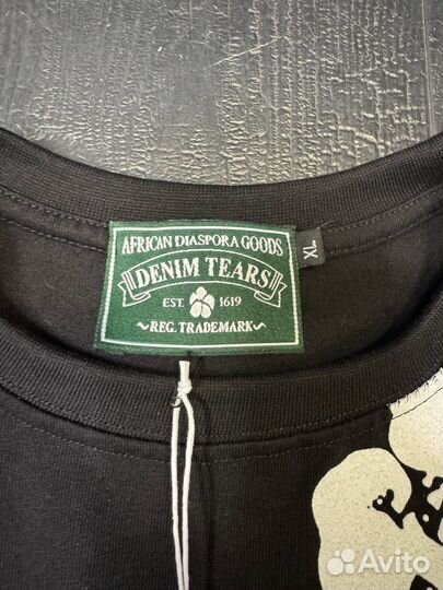 Футболка denim tears черная