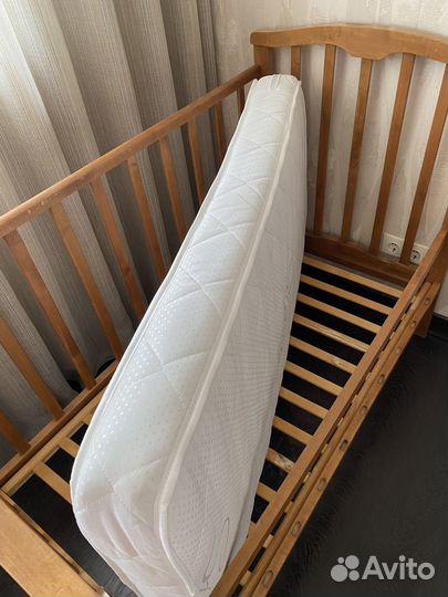 Детская кровать с новым матрасом