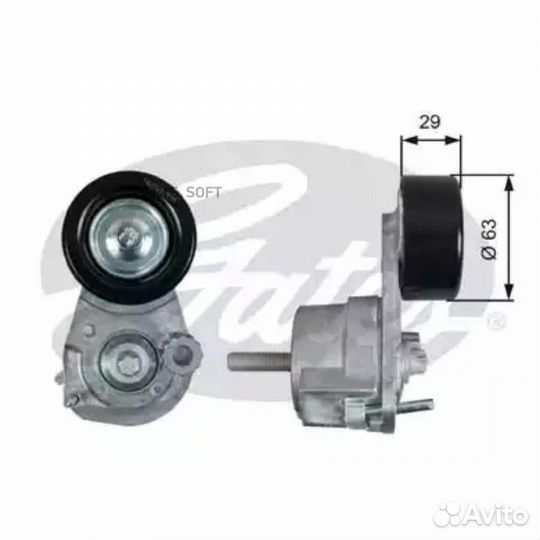 Gates T39291 Натяжитель поликл.ремня 7808-21691