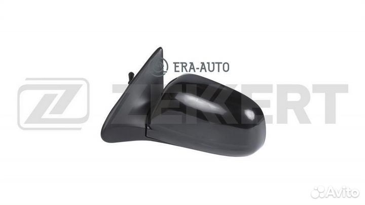 Zekkert SP-4008 Зеркало в сборе левое / черное / плоское / трос регул / Daewoo Nexia (N100) 95