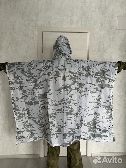 Дождевик пончо военный