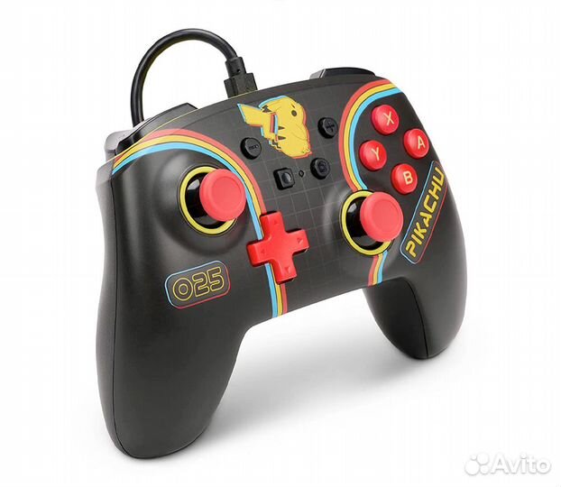 Геймпад проводной PowerA Wired Controller для Nintendo Switch (Pikachu Arcade)