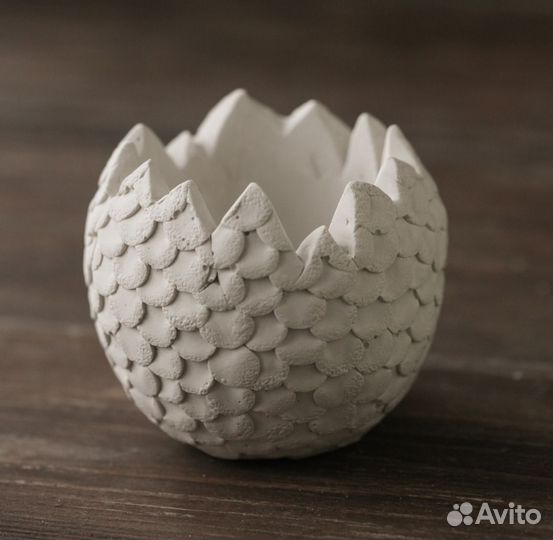 Кашпо, подсвечник яйцо Дракона