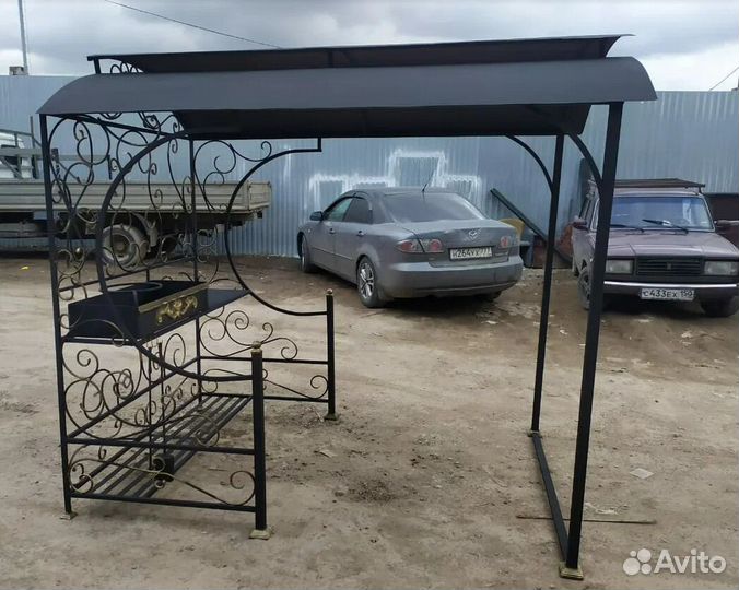 Мангал с печкой