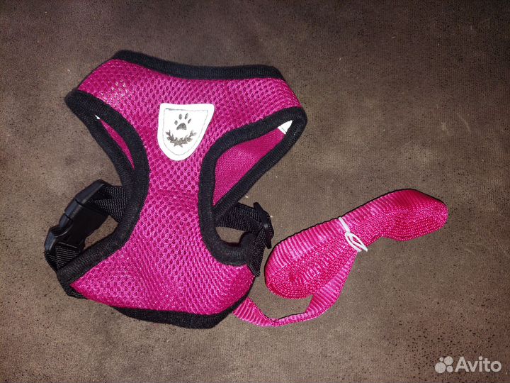 Шлейка с поводком для собак и кошек