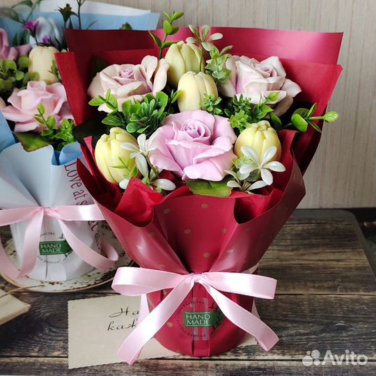 Букет из мыла,розы