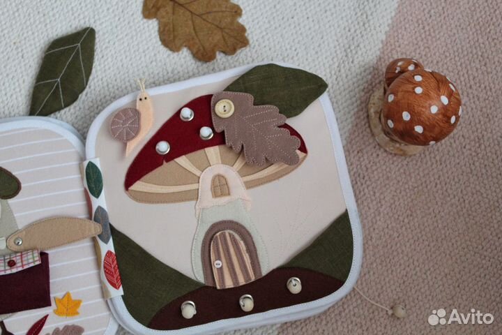 Развивающая книга из фетра