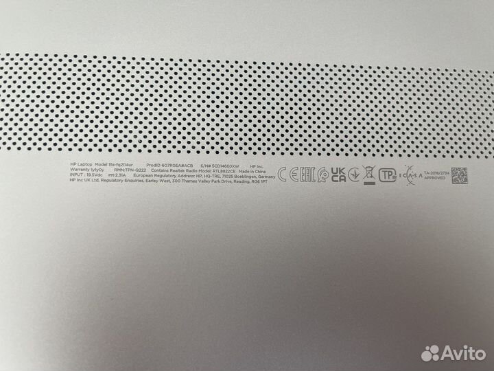 Ноутбук hp 15s