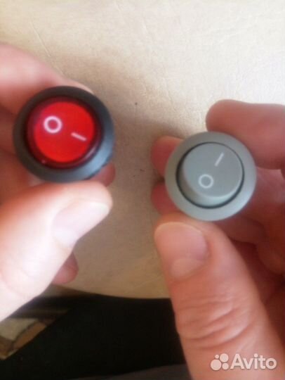 Переключатель кулисный, разъем плоский