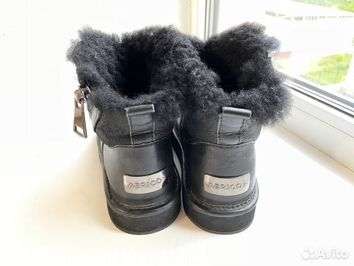 Угги детские abricot на мальчика из нат. кожи