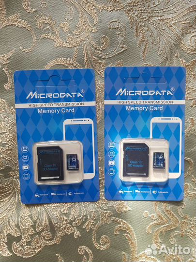Флешка,Карта памяти MicroSD + адаптер. в упаковке