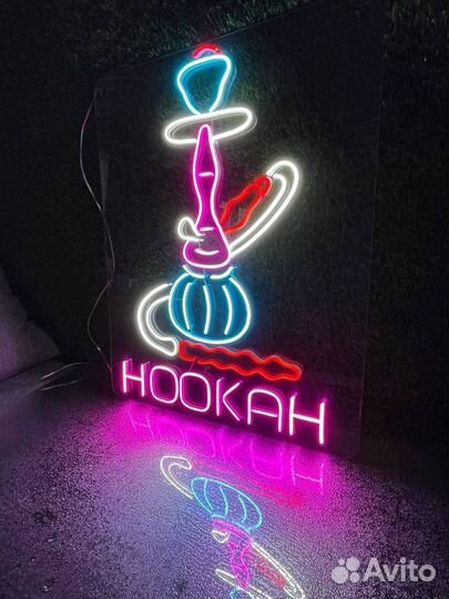 Готовая неоновая вывеска Кальян