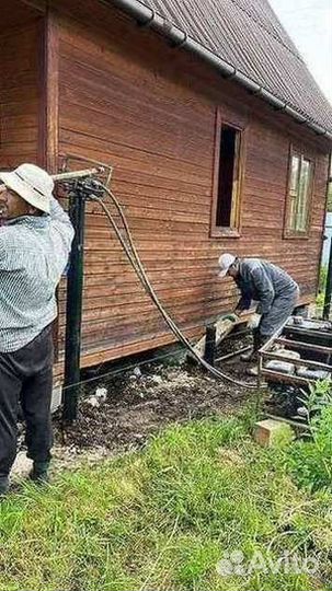Винтовые сваи Подъем домов
