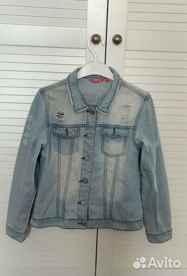 Джинсовая куртка для девочки 146 152