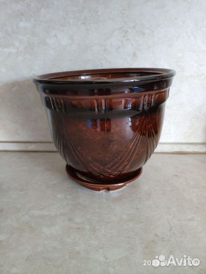 Керамические горшки для цветов бу