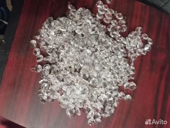 Хрустальная люстра СССР винтажная