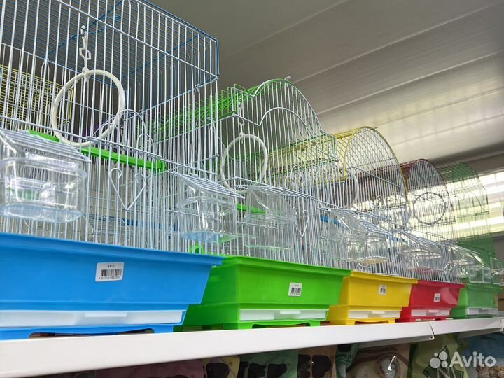 Клетки для попугаев, грызунов, Корма