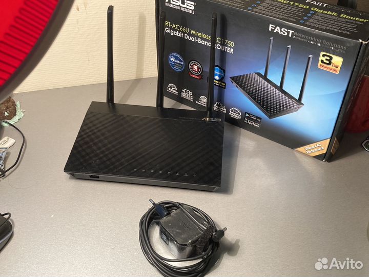 Wi-Fi роутер asus RT-AC66U, AC1750