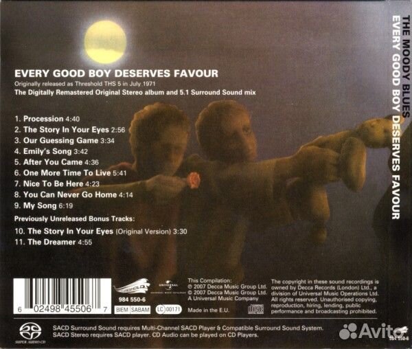 The Moody Blues - Every Good Boy Deserves Favour