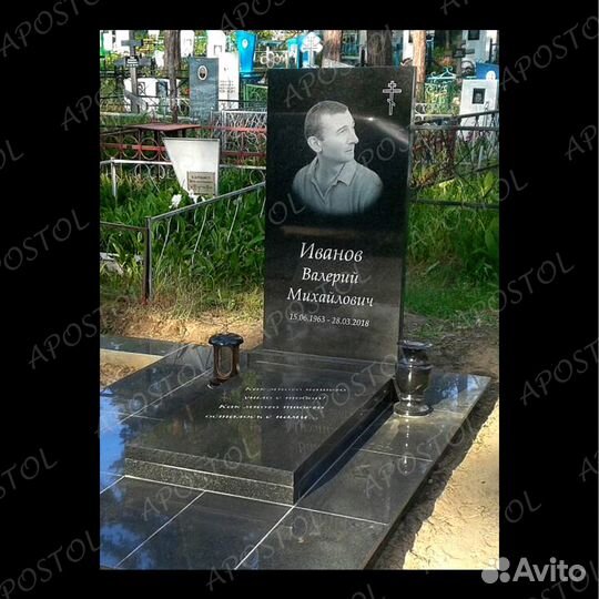 Памятники из гранита. Ограды, вазы, венки и т.д