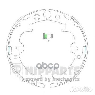Колодки торм барабан к-т Toyota Alphard Avensi