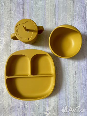 Детская посуда из силикона бу
