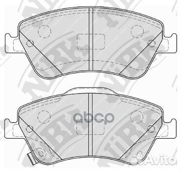Колодки передние (toyota auris 1.33-2.2 07- (Ве