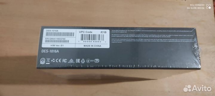 Новый коммутатор D-Link DES-1016A /E1B