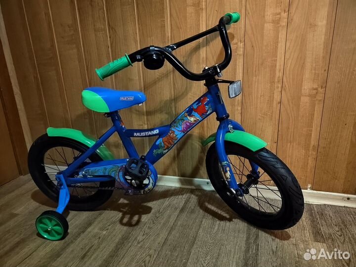 Детский велосипед mustang 14 дюймов новый