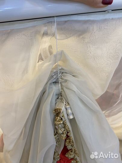 Римские шторы/Тюль на карнизе, Д170 см