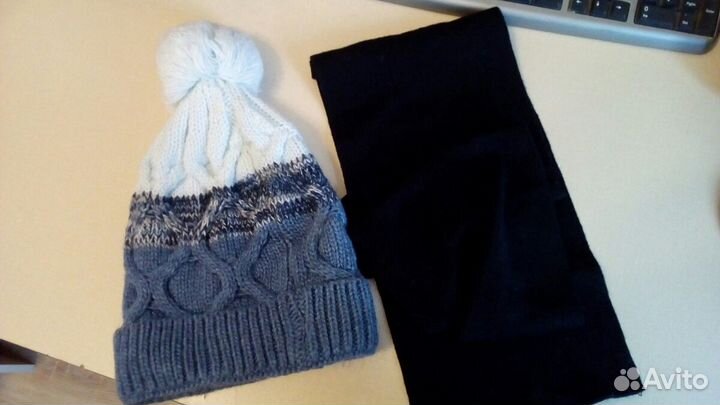 Женская шапка и шарф
