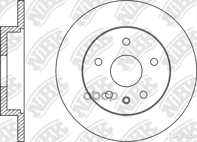 Диск тормозной зад RN34002 NiBK