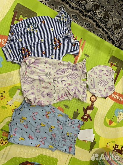 Летняя одежда для девочки пакетом 80