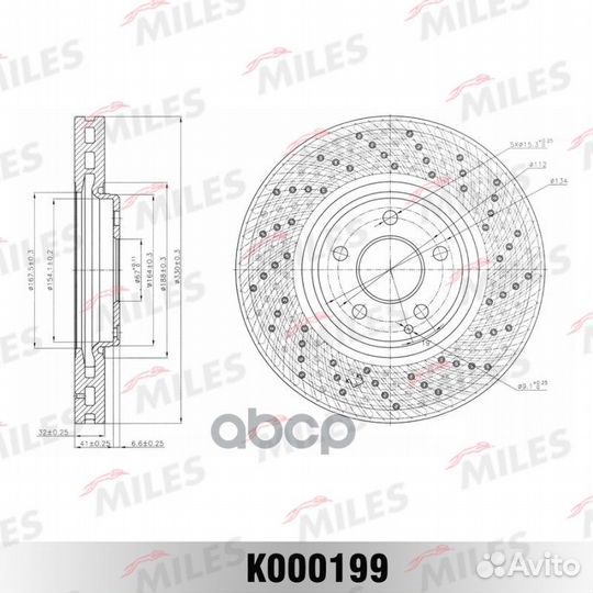 Диск тормозной mercedes W211/W220 4-matic передний