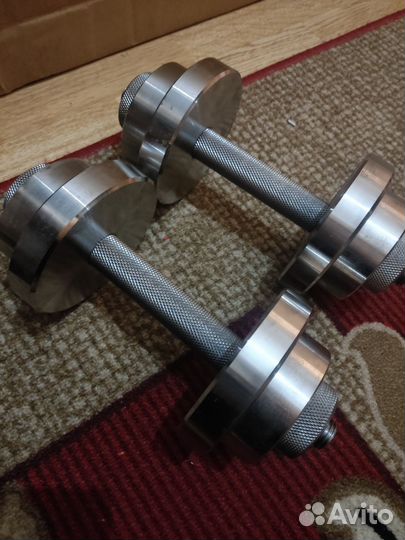 Гантели разборные 2 по 10кг(20кг) металические