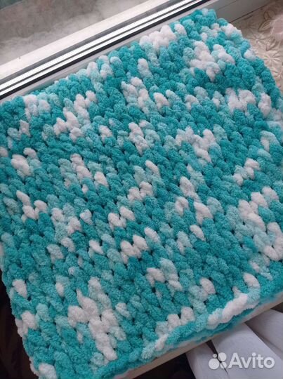 Плед детский вязаный ручная работа