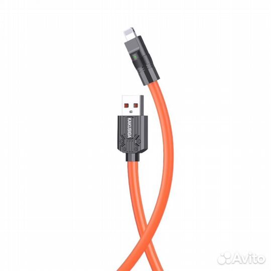 Кабель kakusiga lightning KSC-955 2.4A Orange
