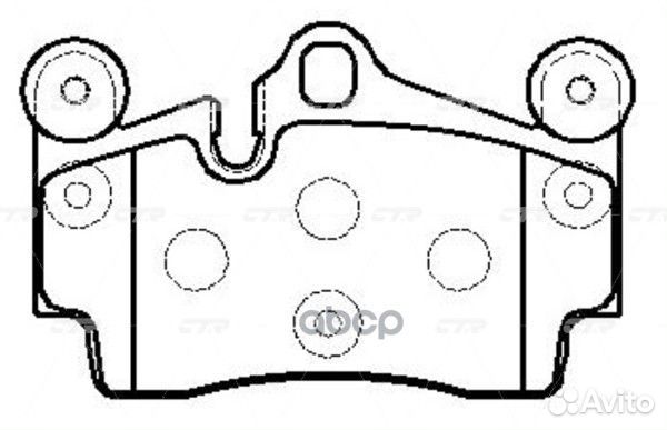 Колодки тормозные volkswagen touareg 03/porsch